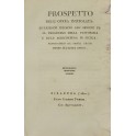 Prospetto dell'opera intitolata Riflessioni intorn