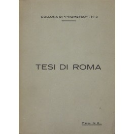 Tesi del Secondo Congresso del PCI. (Tesi di Roma)