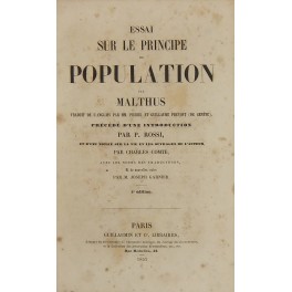 Essai sur le principe de population. Essai sur le principe de population.