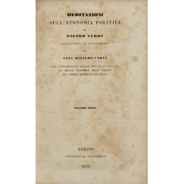 Meditazioni sull'economia politica (Verri)