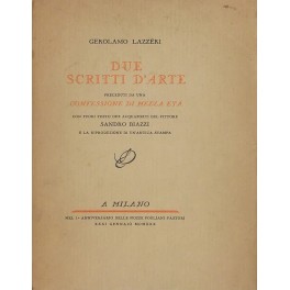 Due scritti d'arte Due scritti d'arte
