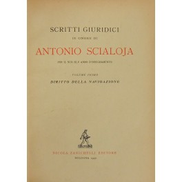 Scritti giuridici in onore di Antonio Scialoja