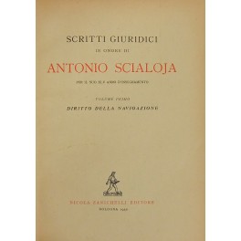 Scritti giuridici in onore di Antonio Scialoja Scritti giuridici in onore di Antonio Scialoja