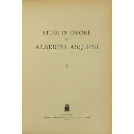 Studi in onore di Alberto Asquini.