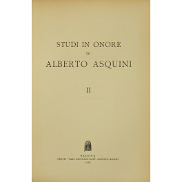 Studi in onore di Alberto Asquini