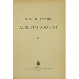 Studi in onore di Alberto Asquini