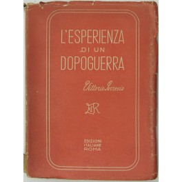 L'esperienza di un dopoguerra. 