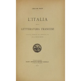 L'Italia nella letteratura francese
