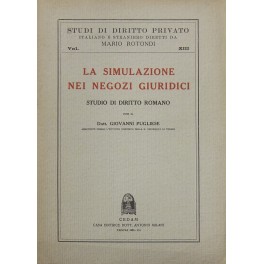 La simulazione nei negozi giuridici