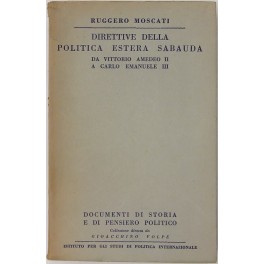 Direttive della politica estera sabauda da Vittori Direttive della politica estera sabauda da Vittori
