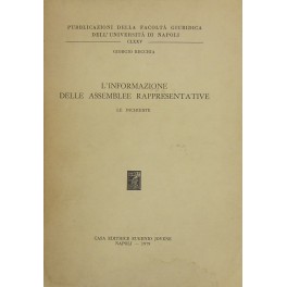 L'informazione delle assemblee rappresentative. 