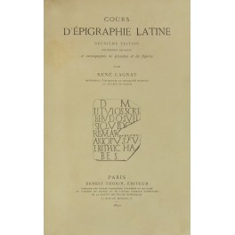 Cours d'epigraphie latine