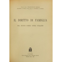 Il diritto di famiglia nel nuovo codice civile italiano