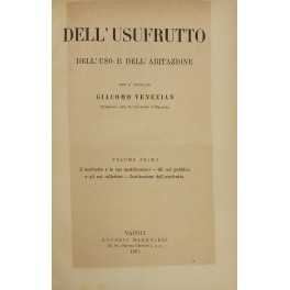 Dell'usufrutto dell'uso e dell'abitazione