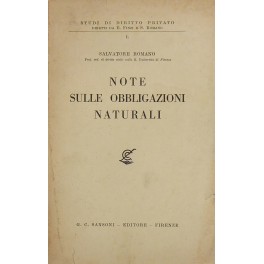 Note sulle obbligazioni naturali