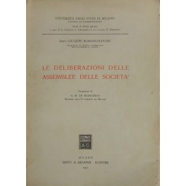 Le deliberazioni delle assemblee delle società