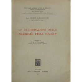 Le deliberazioni delle assemblee delle società