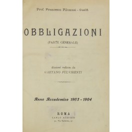 Obbligazioni. (Parte generale)