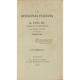 La demagogia italiana ed il Papa Re