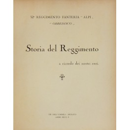 Storia del Reggimento a ricordo dei nostri eroi