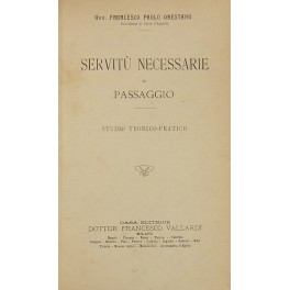 Servitù necessarie di passaggio