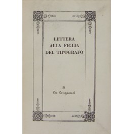 Lettera alla figlia del tipografo Lettera alla figlia del tipografo