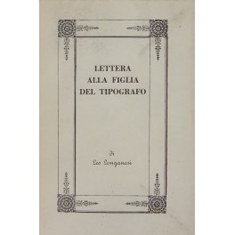 Lettera alla figlia del tipografo