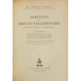 Trattato di diritto fallimentare secondo la nuova legislazione.
