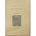 Des origines du ballet