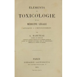 Eléments de toxicologie et de médecine légale