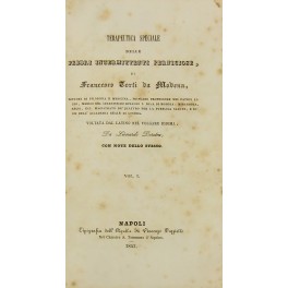 Terapeutica speciale delle febbri intermittenti perniciose Terapeutica speciale delle febbri intermittenti perniciose