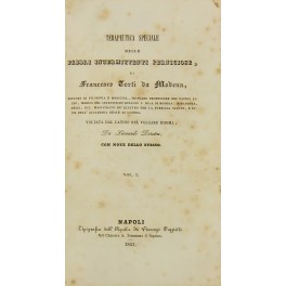 Terapeutica speciale delle febbri intermittenti perniciose