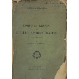 Lezioni di diritto amministrativo per l'anno accademico 1911-1912