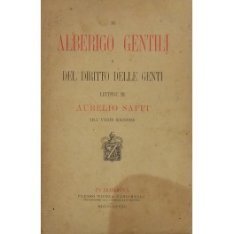Di Alberigo Gentili e del diritto delle genti