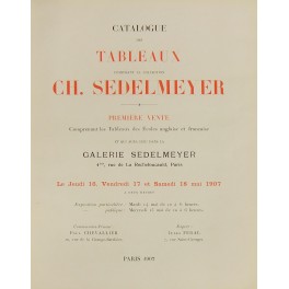 Catalogue des tableaux composant la collection Ch. Sedelmeyer Catalogue des tableaux composant la collection Ch. Sedelmeyer