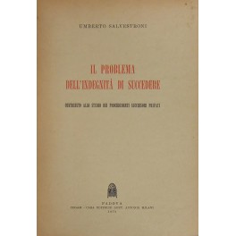 Il problema dell'indegnità di succedere