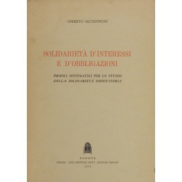Solidarietà d'interessi e d'obbligazioni