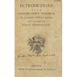 Introduzione alla giurisprudenza canonica