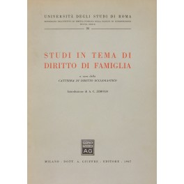 Studi in tema di diritto di famiglia.