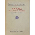 Annali della Facoltà Giuridica dell'Università di Macerata. Volume II della Nuova Serie