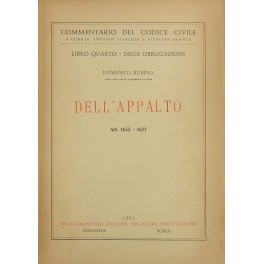 Dell'appalto. Art. 1655-1677