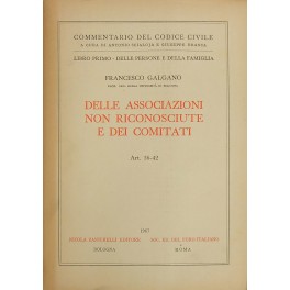 Delle associazioni non riconosciute e dei comitati. Art. 36-42 Delle associazioni non riconosciute e dei comitati. Art. 36-42