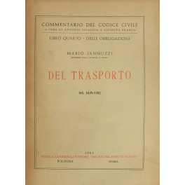Del trasporto. Art. 1678-1702 Del trasporto. Art. 1678-1702