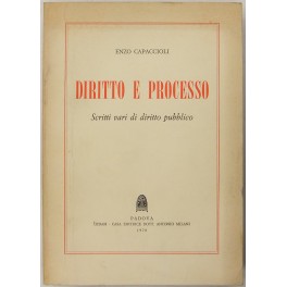 Diritto e processo. Scritti vari di diritto pubblico