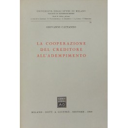 La cooperazione del creditore all'adempimento