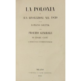 La Polonia e sua rivoluzione nel 1830