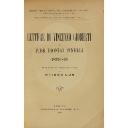 Lettere di Vincenzo Gioberti a Pier Dionigi Pinelli