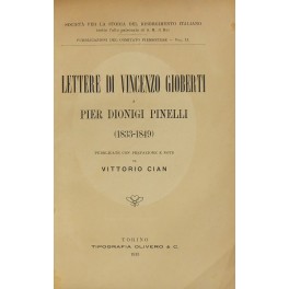 Lettere di Vincenzo Gioberti a Pier Dionigi Pinelli