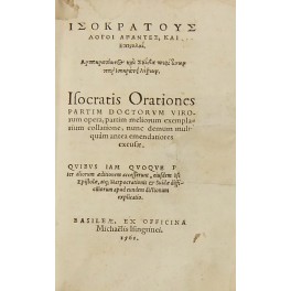Isocratous Logoi apantes kai Epistolai Isocratous Logoi apantes kai Epistolai