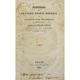 Raccolta di lettere editti decreti Raccolta di lettere editti decreti